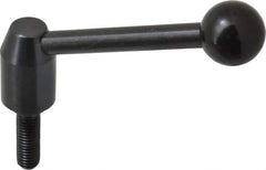 J.W. Winco - 1/2-13, Steel Threaded Stud Adjustable Clamping Handle - 4.33" OAL, 1.91" High - Apex Tool & Supply