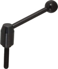 J.W. Winco - 1/2-13, Steel Threaded Stud Adjustable Clamping Handle - 4.88" OAL, 2.17" High - Apex Tool & Supply