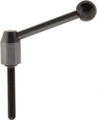 J.W. Winco - M10 x 1.5, 19mm Hub Diam, Steel Threaded Stud Adjustable Clamping Handle - Apex Tool & Supply