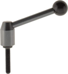J.W. Winco - M10 x 1.5, 19mm Hub Diam, Steel Threaded Stud Adjustable Clamping Handle - Apex Tool & Supply
