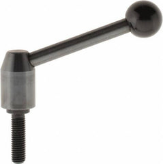 J.W. Winco - M12 x 1.75, 19mm Hub Diam, Steel Threaded Stud Adjustable Clamping Handle - Apex Tool & Supply