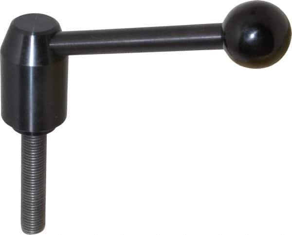 J.W. Winco - M16 x 2.0, 28mm Hub Diam, Steel Threaded Stud Adjustable Clamping Handle - Apex Tool & Supply
