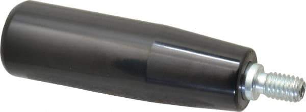 Value Collection - 3/8-16 Threaded Stem, Revolving Handwheel & Machine Handle - Phenolic Cylindrical Handle, 0.63" Long Steel Stem, 3.54" Handle Length, 4.27" OAL - Apex Tool & Supply