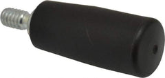Value Collection - 1/4-20 Threaded Stem, Revolving Handwheel & Machine Handle - Technopolymer Cylindrical Handle, 0.47" Long Steel Stem, 1.57" Handle Length, 2.14" OAL - Apex Tool & Supply