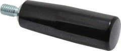 Value Collection - 5/16-18 Threaded Stem, Revolving Handwheel & Machine Handle - Technopolymer Cylindrical Handle, 0.55" Long Steel Stem, 2.56" Handle Length, 3.21" OAL - Apex Tool & Supply