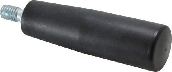 Value Collection - 3/8-16 Threaded Stem, Revolving Handwheel & Machine Handle - Technopolymer Cylindrical Handle, 0.63" Long Steel Stem, 3.54" Handle Length, 4.27" OAL - Apex Tool & Supply