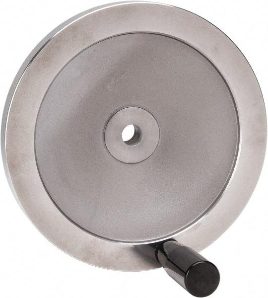 Value Collection - 7.87" Diam, Aluminum Handwheel with Handle - 1.65" Hub Diam - Apex Tool & Supply