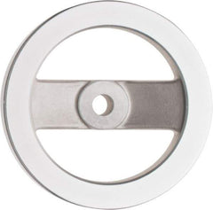 Value Collection - 4.92", 2 Spoke Handwheel - 1.22" Hub, Aluminum, Polished Finish - Apex Tool & Supply