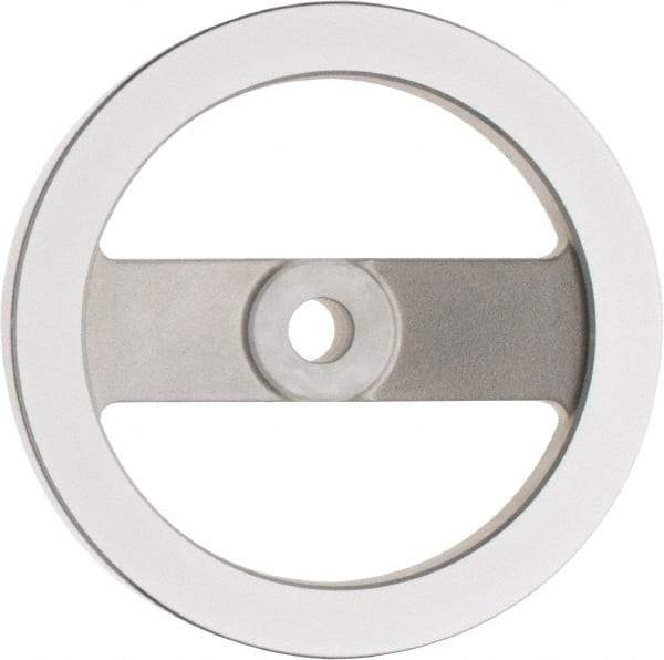 Value Collection - 6.3", 2 Spoke Handwheel - 1.42" Hub, Aluminum, Polished Finish - Apex Tool & Supply