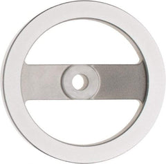 Value Collection - 6.3", 2 Spoke Handwheel - 1.42" Hub, Aluminum, Polished Finish - Apex Tool & Supply