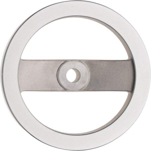 Value Collection - 7.87", 2 Spoke Handwheel - 1.65" Hub, Aluminum, Polished Finish - Apex Tool & Supply