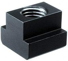 HALDER - M16 Tapped Through T Slot Nut - 19.6mm Slot Width, 32 x 12mm Base Width x Height, 32 x 24mm OAL x Height - Apex Tool & Supply
