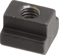 HALDER - M6 Tapped Through T Slot Nut - 7.6mm Slot Width, 13 x 6mm Base Width x Height, 13 x 10mm OAL x Height - Apex Tool & Supply