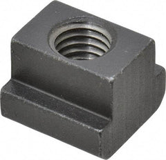 HALDER - M8 Tapped Through T Slot Nut - 9.6mm Slot Width, 15 x 6mm Base Width x Height, 15 x 12mm OAL x Height - Apex Tool & Supply