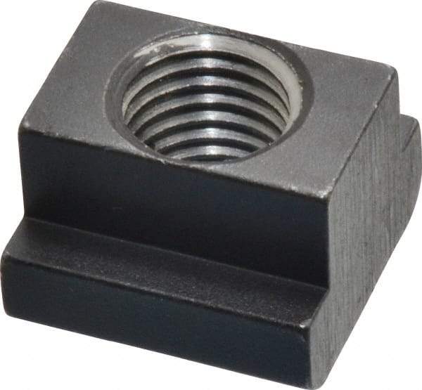 HALDER - M16 Tapped Through T Slot Nut - 17.6mm Slot Width, 28 x 10mm Base Width x Height, 28 x 20mm OAL x Height - Apex Tool & Supply