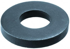 Gibraltar - M24 Screw, Steel Standard Flat Washer - 25mm ID x 60mm OD, 8mm Thick, Black Phosphate Finish - Apex Tool & Supply