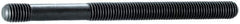 Gibraltar - M16x2.0 125mm OAL Unequal Double Threaded Stud - Alloy Steel, Heat Treated Steel Finish, 75mm Long Thread Length, 19mm Short Thread Length, Metric - Apex Tool & Supply