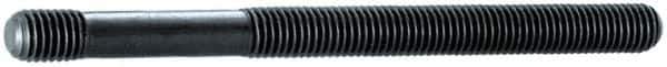 Gibraltar - M10x1.50 100mm OAL Unequal Double Threaded Stud - Alloy Steel, Heat Treated Steel Finish, 75mm Long Thread Length, 13mm Short Thread Length, Metric - Apex Tool & Supply