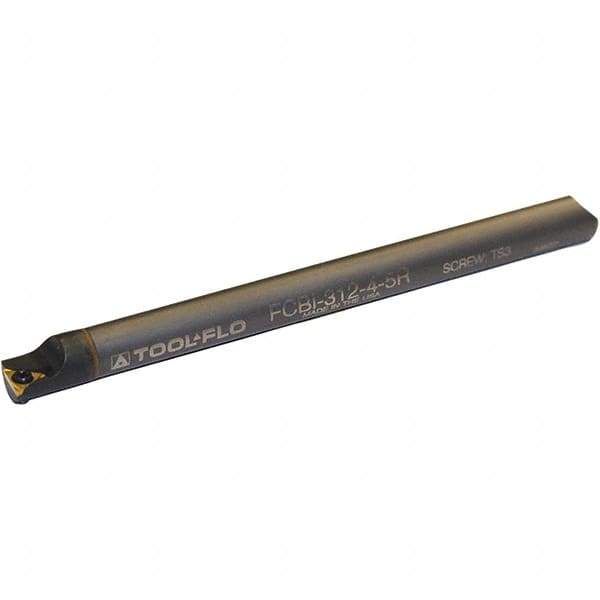 Tool-Flo - 0.3" Min Bore Diam, 4" OAL, 1/4" Shank Diam, FSBI Indexable Boring Bar - TDAB/TDCG Insert, Screw Holding Method - Apex Tool & Supply