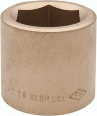 Ampco - 1-7/16", 3/4" Drive, Standard Hand Socket - 6 Points, 2" OAL, Aluminum Bronze - Apex Tool & Supply