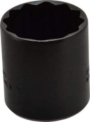 Proto - 1-5/16", 1/2" Drive, Standard Hand Socket - 12 Points, 1-3/4" OAL, Alloy Steel, Black Finish - Apex Tool & Supply