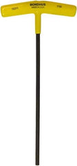 Bondhus - 7/32" Hex, T-Handle Cushion Grip, Hex Key - 9" OAL, Protanium High Torque Steel, Inch System of Measurement - Apex Tool & Supply