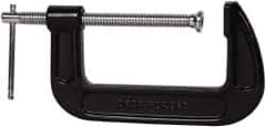 Value Collection - Regular-Duty 5" Max Opening, 2-1/2" Throat Depth, Forged Steel Standard C-Clamp - 2,700 Lb Capacity, 0" Min Opening, Standard Throat Depth - Apex Tool & Supply