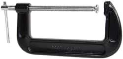 Value Collection - Regular-Duty 8" Max Opening, 3-3/8" Throat Depth, Forged Steel Standard C-Clamp - 3,300 Lb Capacity, 0" Min Opening, Standard Throat Depth - Apex Tool & Supply