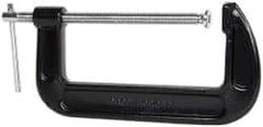Value Collection - Regular-Duty 8" Max Opening, 3-3/8" Throat Depth, Forged Steel Standard C-Clamp - 3,300 Lb Capacity, 0" Min Opening, Standard Throat Depth - Apex Tool & Supply