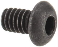 Value Collection - #1-72 UNF Hex Socket Drive, Button Screw - Alloy Steel, Black Oxide Finish, Fully Threaded, 1/8" Length Under Head - Apex Tool & Supply