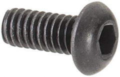 Value Collection - #1-72 UNF Hex Socket Drive, Button Screw - Alloy Steel, Black Oxide Finish, Fully Threaded, 3/16" Length Under Head - Apex Tool & Supply