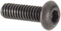 Value Collection - #1-72 UNF Hex Socket Drive, Button Screw - Alloy Steel, Black Oxide Finish, Fully Threaded, 1/4" Length Under Head - Apex Tool & Supply