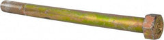 Value Collection - 3/4-16 UNF, 10" Length Under Head Hex Head Cap Screw - Partially Threaded, Grade L9 Alloy Steel, Zinc Yellow Dichromate Finish, 1-1/8" Hex - Apex Tool & Supply