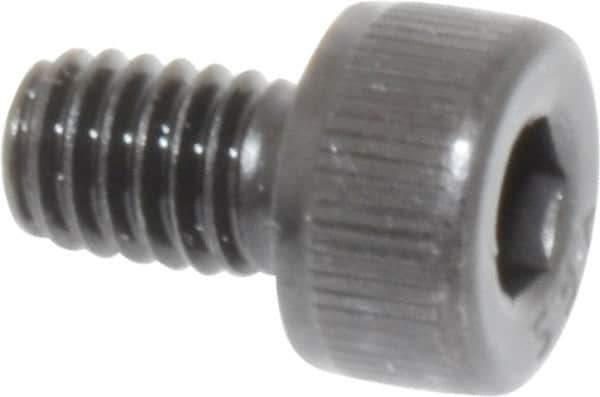 Value Collection - M4x0.70 Metric Coarse Hex Socket Drive, Socket Cap Screw - Grade 12.9 Alloy Steel, Black Oxide Finish, Fully Threaded, 6mm Length Under Head - Apex Tool & Supply