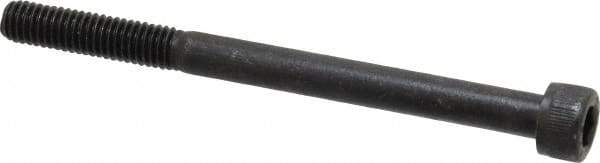 Value Collection - M6x1.00 Metric Coarse Hex Socket Drive, Socket Cap Screw - Grade 12.9 Alloy Steel, Black Oxide Finish, Partially Threaded, 75mm Length Under Head - Apex Tool & Supply