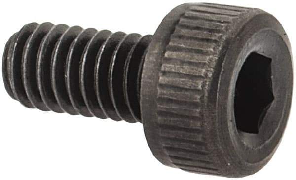 Value Collection - M2.5x0.45 Metric Coarse Hex Socket Drive, Socket Cap Screw - Grade 12.9 Alloy Steel, Black Oxide Finish, Fully Threaded, 5mm Length Under Head - Apex Tool & Supply