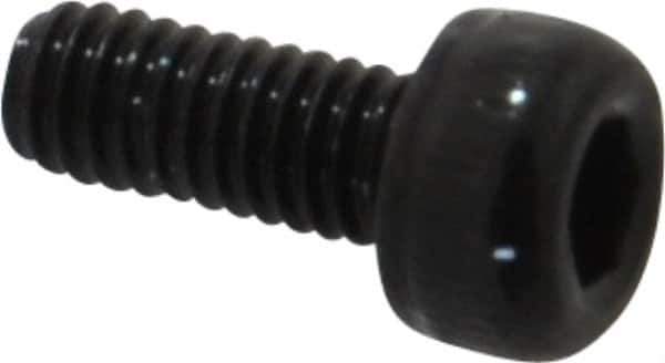 Value Collection - M2.5x0.45 Metric Coarse Hex Socket Drive, Socket Cap Screw - Grade 12.9 Alloy Steel, Black Oxide Finish, Fully Threaded, 6mm Length Under Head - Apex Tool & Supply