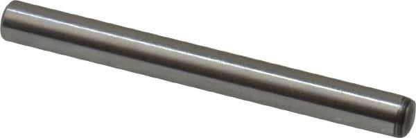 Value Collection - 3mm Diam x 30mm Pin Length Alloy Steel Standard Dowel Pin - C 58-62 Hardness, 3,340 Lb Breaking Strength, 1 Rounded End - Apex Tool & Supply