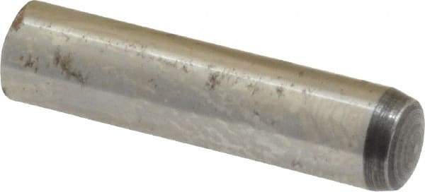 Value Collection - 6mm Diam x 25mm Pin Length Alloy Steel Standard Dowel Pin - C 58-62 Hardness, 13,300 Lb Breaking Strength, 1 Rounded End - Apex Tool & Supply