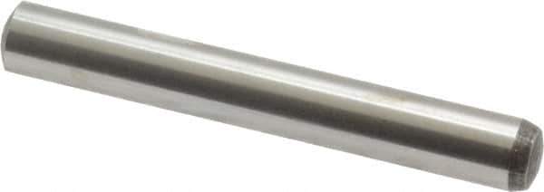 Value Collection - 6mm Diam x 45mm Pin Length Alloy Steel Standard Dowel Pin - C 58-62 Hardness, 13,300 Lb Breaking Strength, 1 Rounded End - Apex Tool & Supply