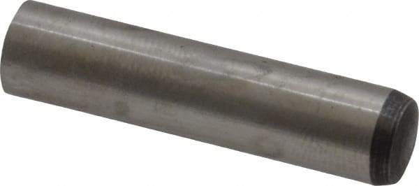 Value Collection - 8mm Diam x 35mm Pin Length Alloy Steel Standard Dowel Pin - C 58-62 Hardness, 23,700 Lb Breaking Strength, 1 Rounded End - Apex Tool & Supply