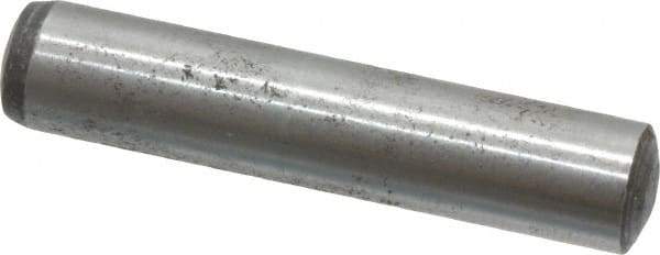 Value Collection - 8mm Diam x 40mm Pin Length Alloy Steel Standard Dowel Pin - C 58-62 Hardness, 23,700 Lb Breaking Strength, 1 Rounded End - Apex Tool & Supply