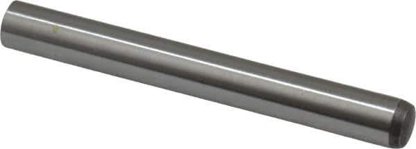 Value Collection - 8mm Diam x 70mm Pin Length Alloy Steel Standard Dowel Pin - C 58-62 Hardness, 23,700 Lb Breaking Strength, 1 Rounded End - Apex Tool & Supply