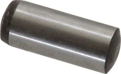Value Collection - 10mm Diam x 25mm Pin Length Alloy Steel Standard Dowel Pin - C 58-62 Hardness, 37,100 Lb Breaking Strength, 1 Rounded End - Apex Tool & Supply