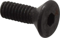 Value Collection - #1-72 UNF Hex Socket Drive, 82° Flat Screw - Alloy Steel, Black Oxide Finish, Fully Threaded, 1/4" OAL - Apex Tool & Supply