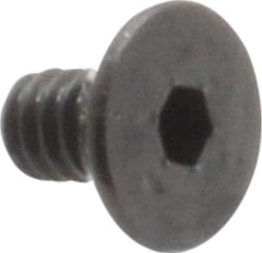 Value Collection - #3-48 UNC Hex Socket Drive, 82° Flat Screw - Alloy Steel, Black Oxide Finish, Fully Threaded, 3/16" OAL - Apex Tool & Supply