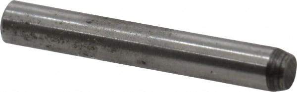 Value Collection - 1/16" Diam x 7/16" Pin Length Alloy Steel Standard Dowel Pin - C 50-58 Hardness, 800 Lb Breaking Strength, 1 Beveled & 1 Rounded End - Apex Tool & Supply