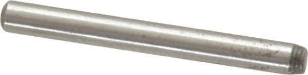 Value Collection - 3/32" Diam x 7/8" Pin Length Alloy Steel Standard Dowel Pin - C 50-58 Hardness, 1,800 Lb Breaking Strength, 1 Beveled & 1 Rounded End - Apex Tool & Supply