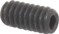 Value Collection - M2.0x0.40 Metric Coarse, 4mm OAL, Cup Point Set Screw - Grade 14.9 (45H) Alloy Steel, 0.9mm Key - Apex Tool & Supply