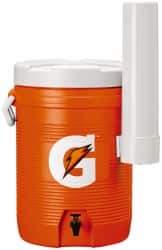 Gatorade - 5 Gal Beverage Cooler - Plastic, Orange/White - Apex Tool & Supply